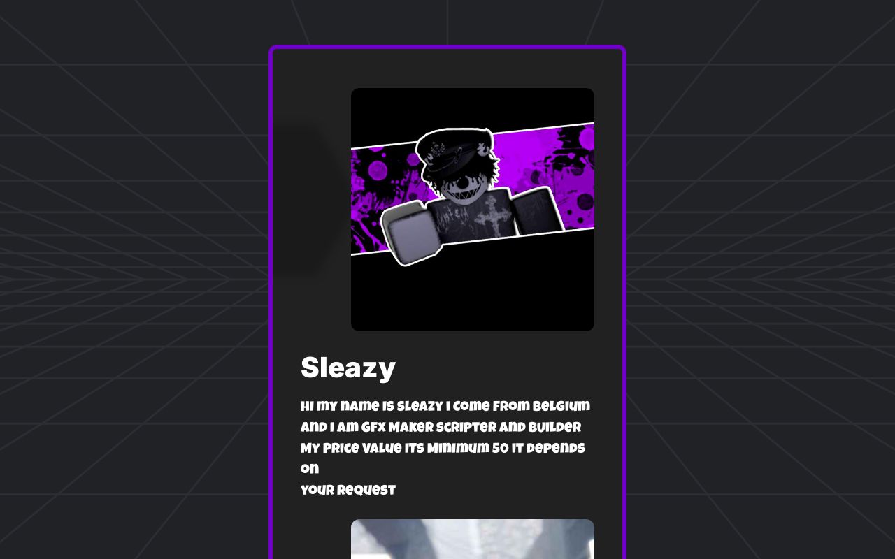 Carrd profile picture for @sleazy